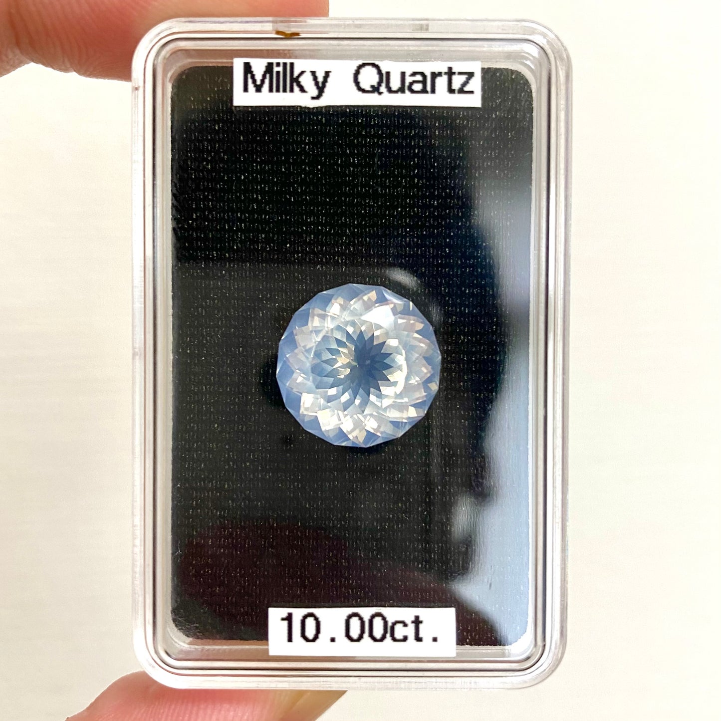 【お客さま専用】完璧なカットと品質💎ミルキーさと僅かに色づくラベンダー色がセクシー💕ミルキークォーツ10.00ct★7ZBご利用価格