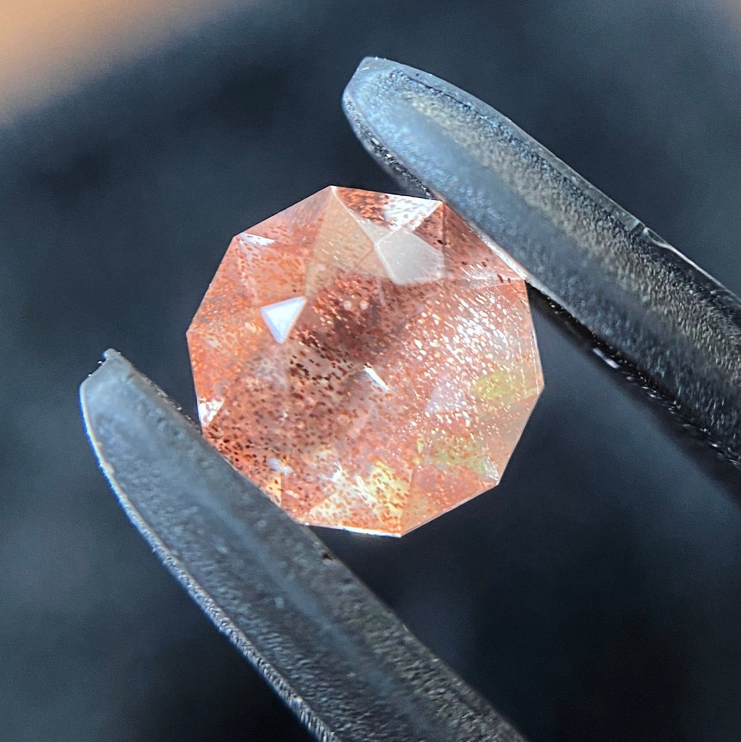 💖お待たせしました❣️ファンシーラウンドのオレゴンサンストーン0.36ct☀️💎ピアッちゃん作品【4/30チハルーム】GW特別価格❣️