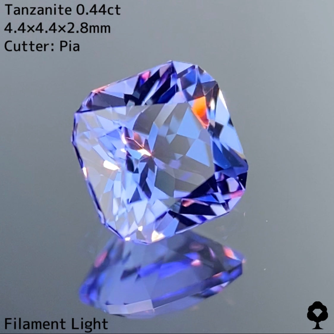 勝手にチャットプレキャン5万円以上のお買い上げ🎁本日10/18YouTubeライブにて開催💎濃いブルーとライトブルーが細やかなカットによって混ざり合う★タンザナイト 0.44ct ピアッ作品