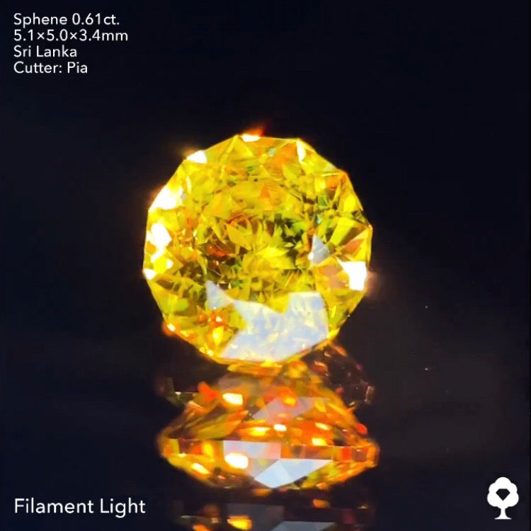 【ご落札者さま専用】スフェーン0.61ct. ピアッちゃん作品 8/24チャットオークション