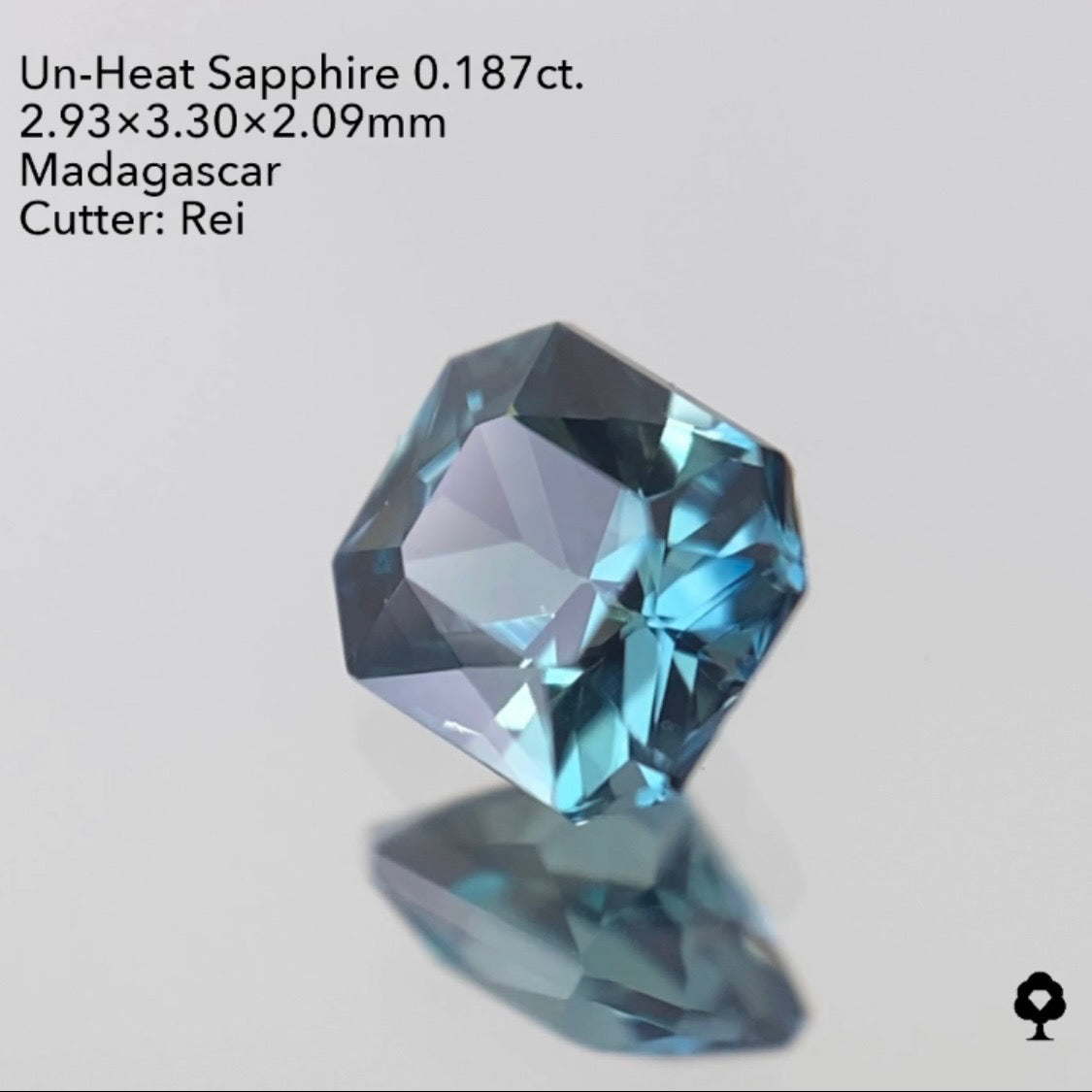 【SOLD OUT】非加熱サファイア0.187ct ピアッちゃん作品 3/24チャットオークション 2ZBご利用価格