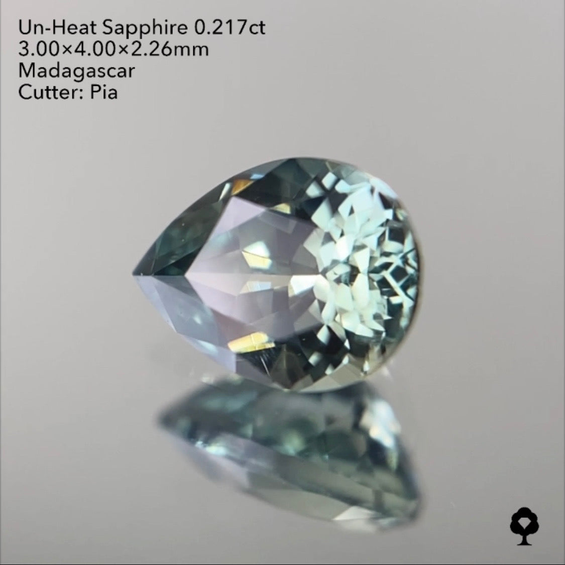 【SOLD OUT】非加熱サファイア0.217ct ピアッちゃん作品 3/31 チャットオークション