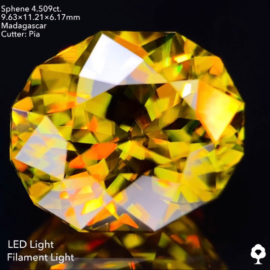 【8/10終了‼️1ヶ月オークション】極上マダガスカルスフェーン4.509ct. ピアッちゃん作品