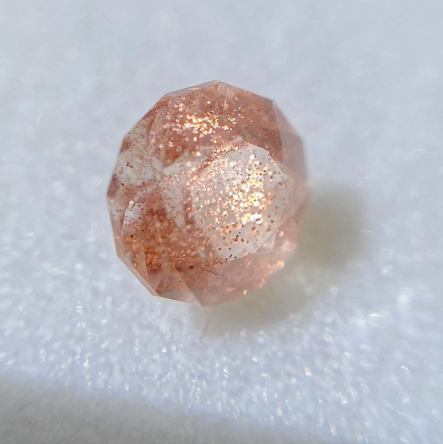💖お待たせしました❣️ファンシーラウンドのオレゴンサンストーン0.37ct☀️💎ピアッちゃん作品【4/30チハルーム】GW特別価格❣️