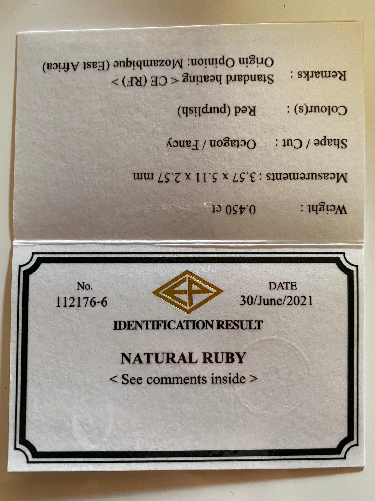 ★30分オークション★【21:40終了】美色とインクルの雰囲気が最高★ルビー0.450ct ピアッちゃん作品