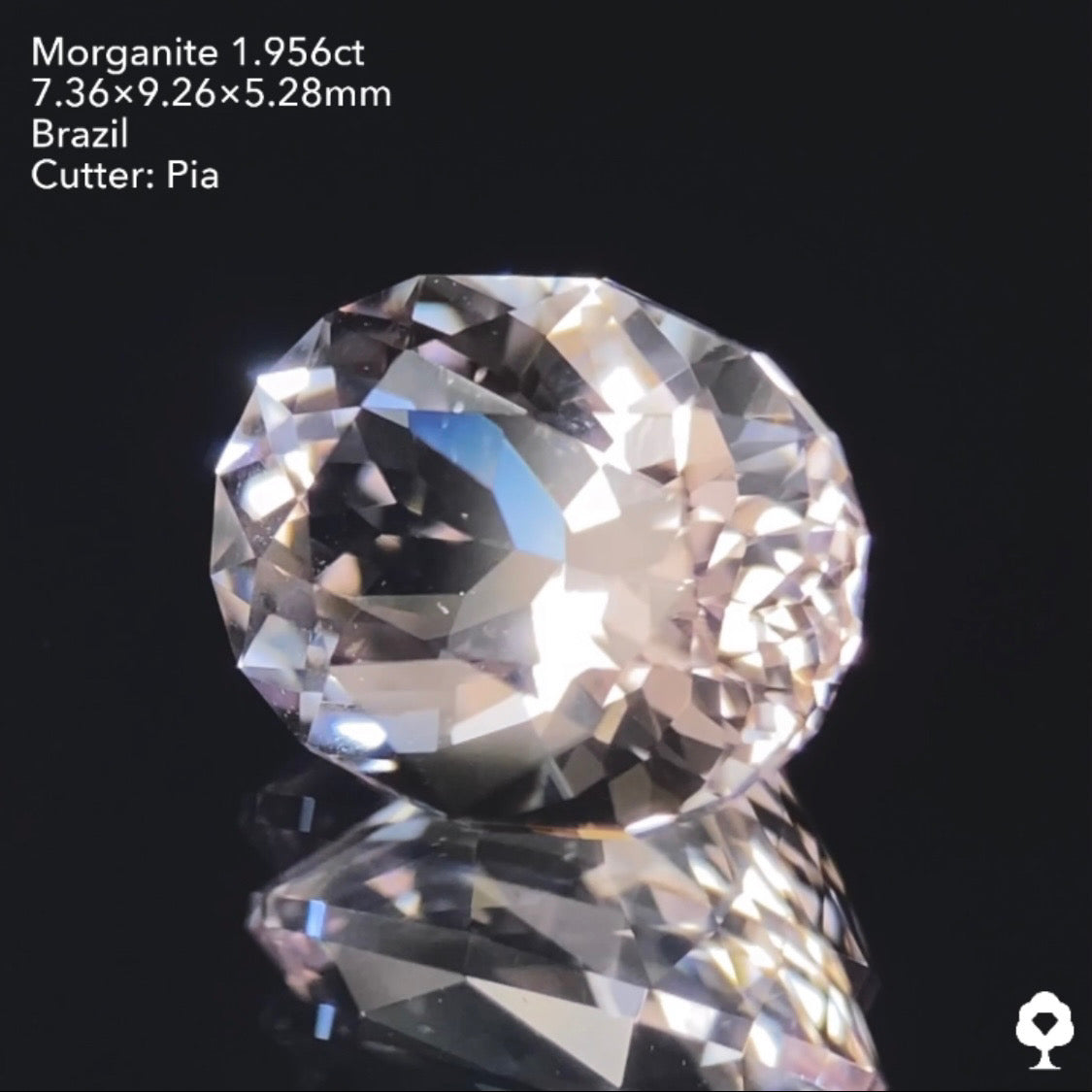 5/3(火) 22:00終了!【24時間リレー1円オークション】ニュアンスピンクの強い煌めき★モルガナイト1.956ct