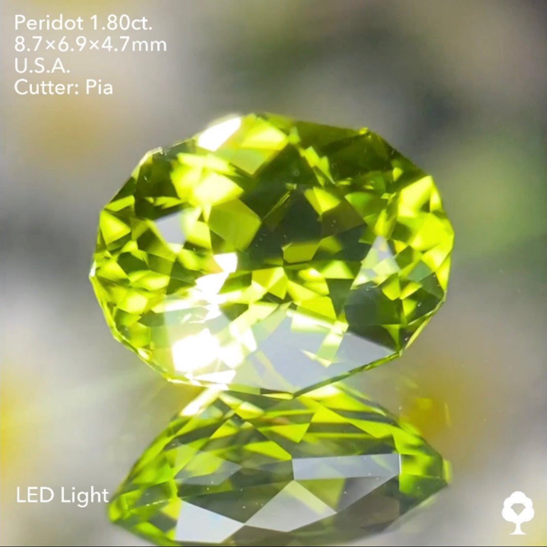 【お客さま専用・誕生石プレゼント】ペリドット1.80ct ピアッちゃん作品