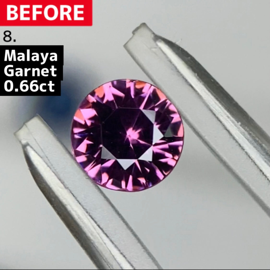 【BEFORE宝石】⑧ マラヤガーネット 0.66ct