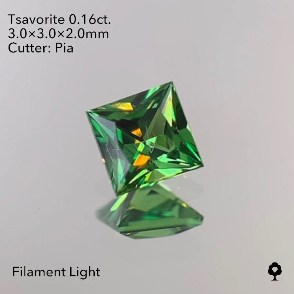 【SOLD OUT】ツァボライト 0.16ct ピアッちゃん作品 ★お問い合わせ特別価格&10ZBご利用★