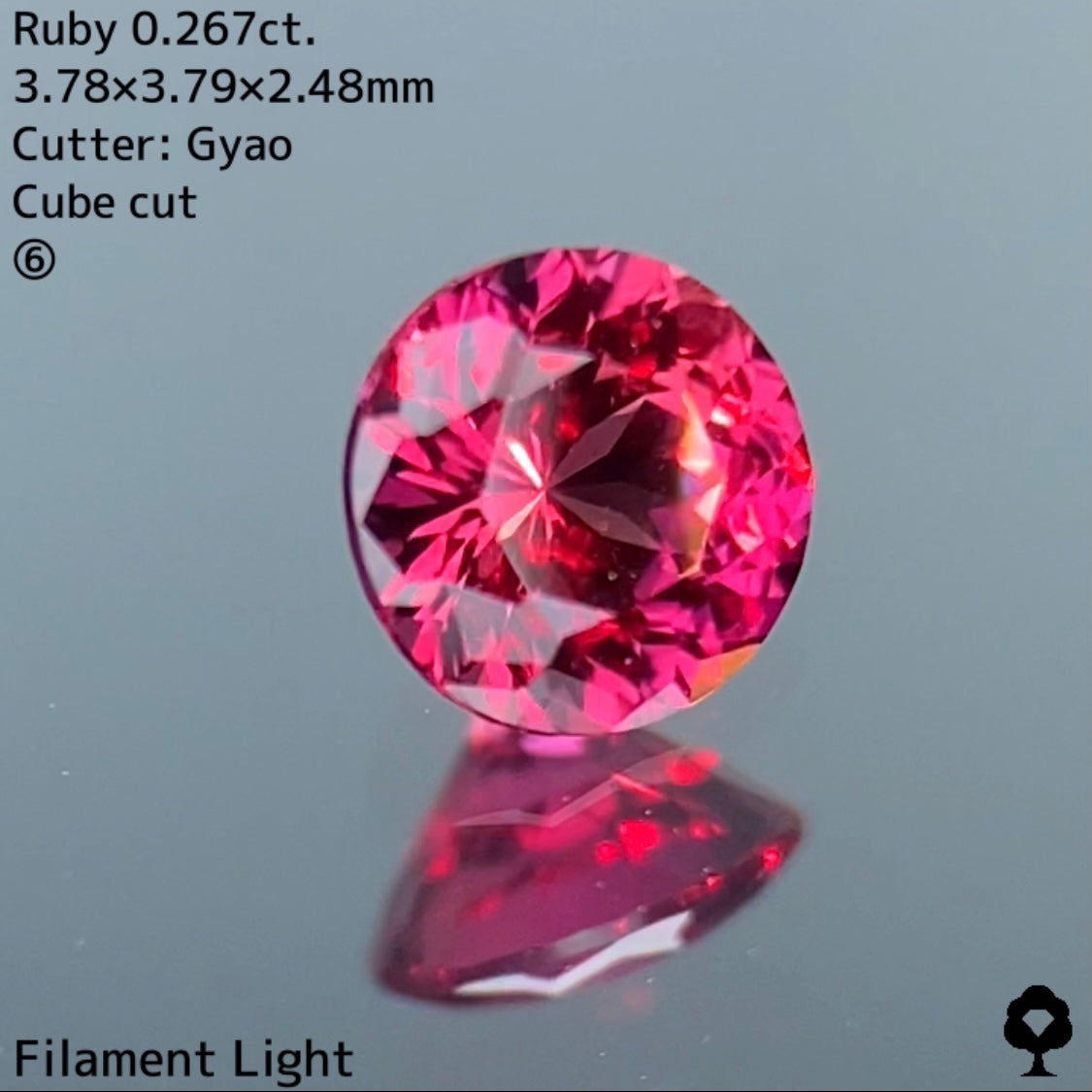 交渉成立専用ページ【Table Cube cut】 ルビー 0.267ct★24ZBご利用