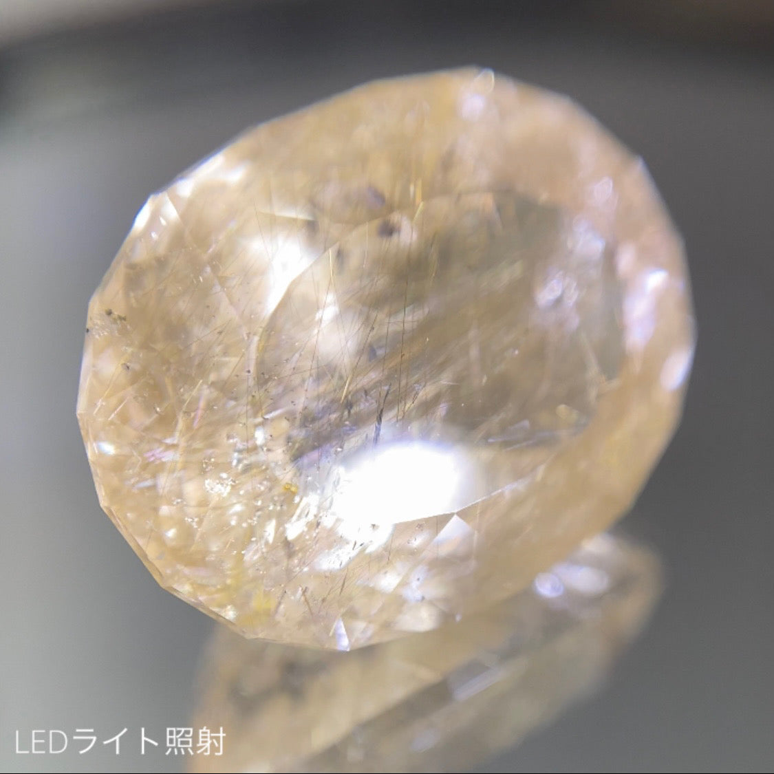 繊細なルチルが優しく美しい★ルチルクォーツ 12.66ct 師匠作品
