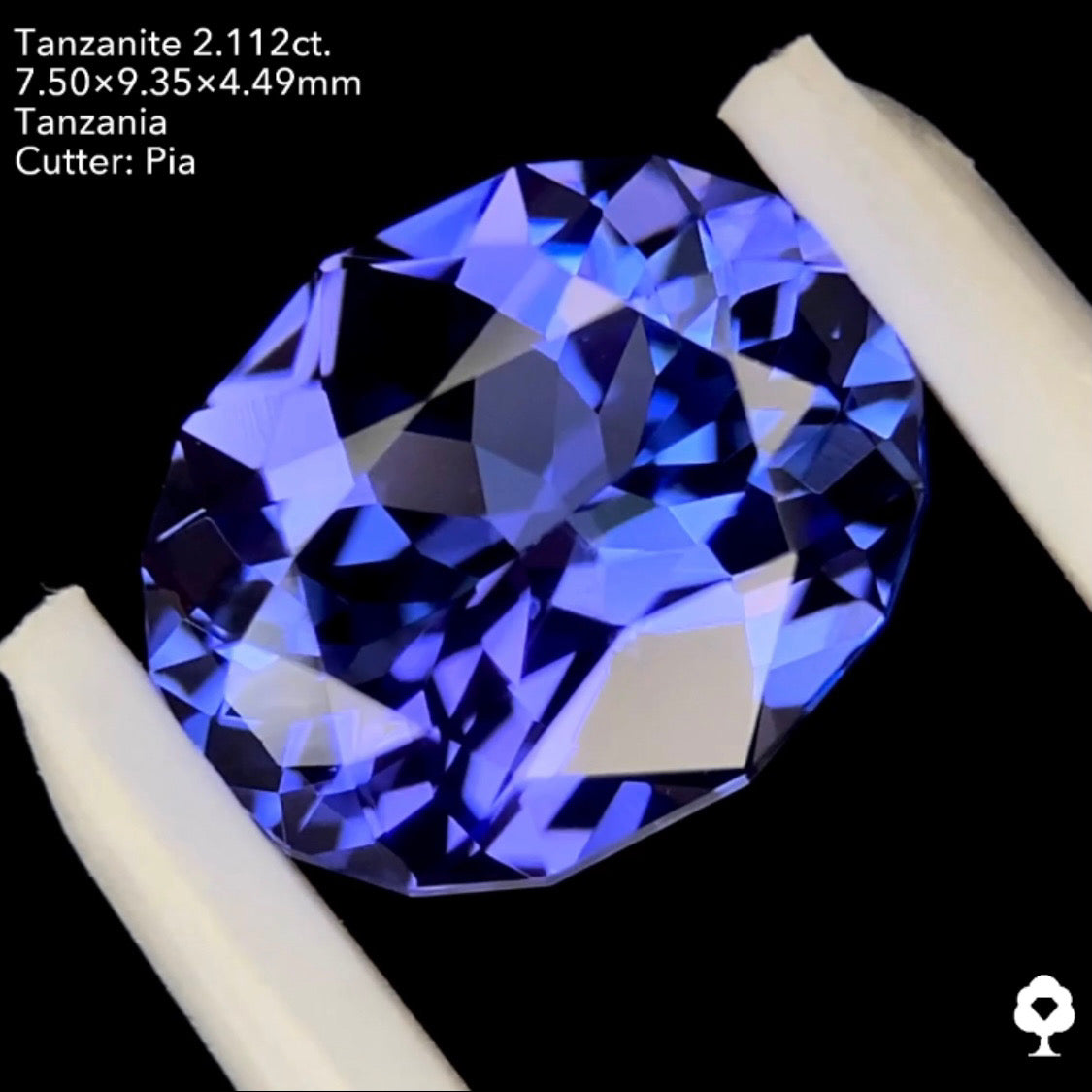 タンザナイト2.112ct. ファンシーオーバル ピアッちゃん作品
