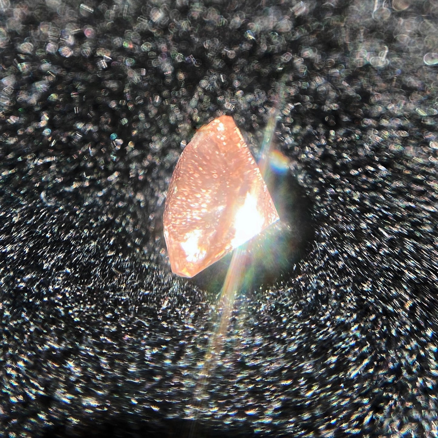 💖お待たせしました❣️ファンシーラウンドのオレゴンサンストーン0.37ct☀️💎ピアッちゃん作品【4/30チハルーム】GW特別価格❣️
