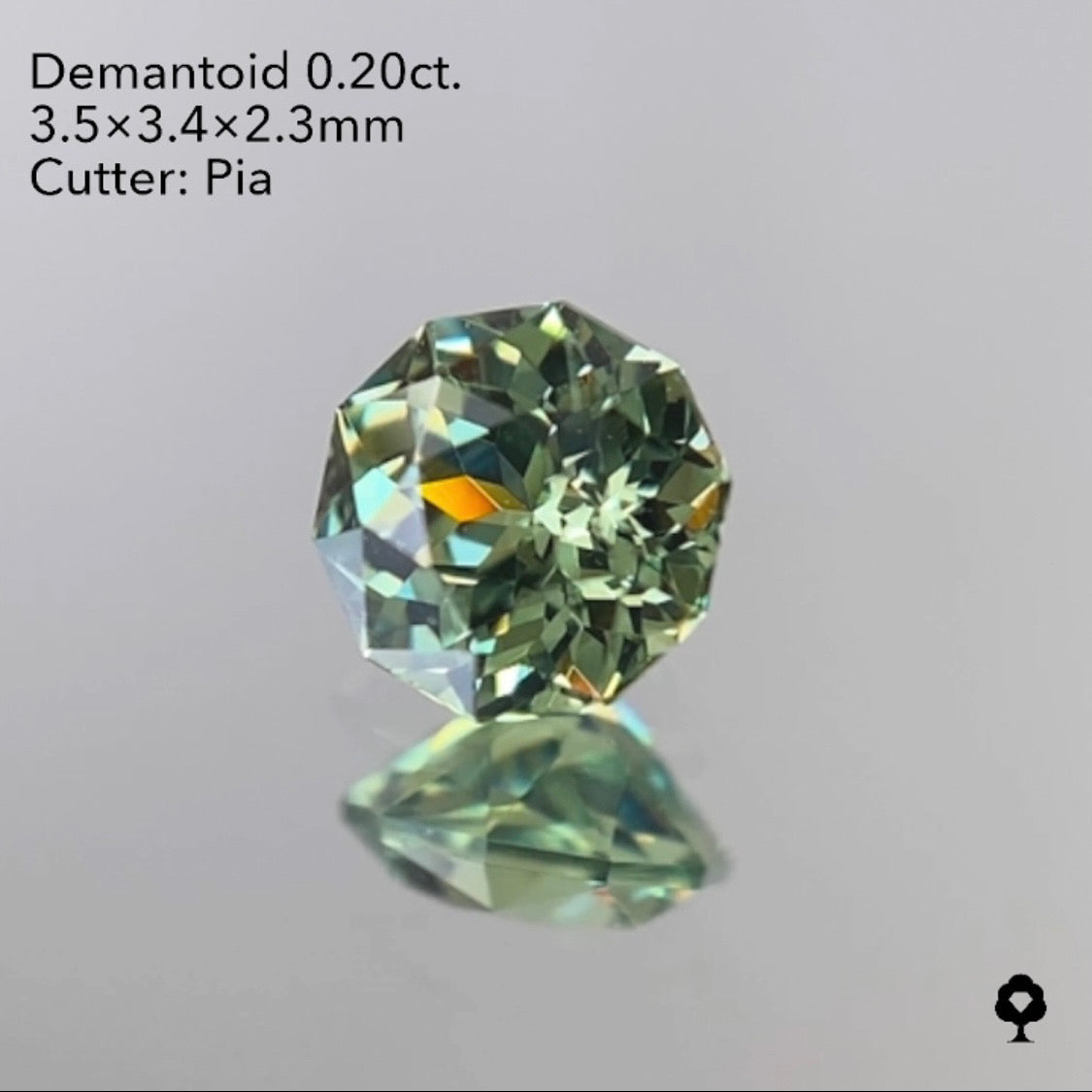 【SOLD OUT】ナミビアデマントイドガーネット0.20ct ピアッちゃん作品 1/29Liveご紹介作品