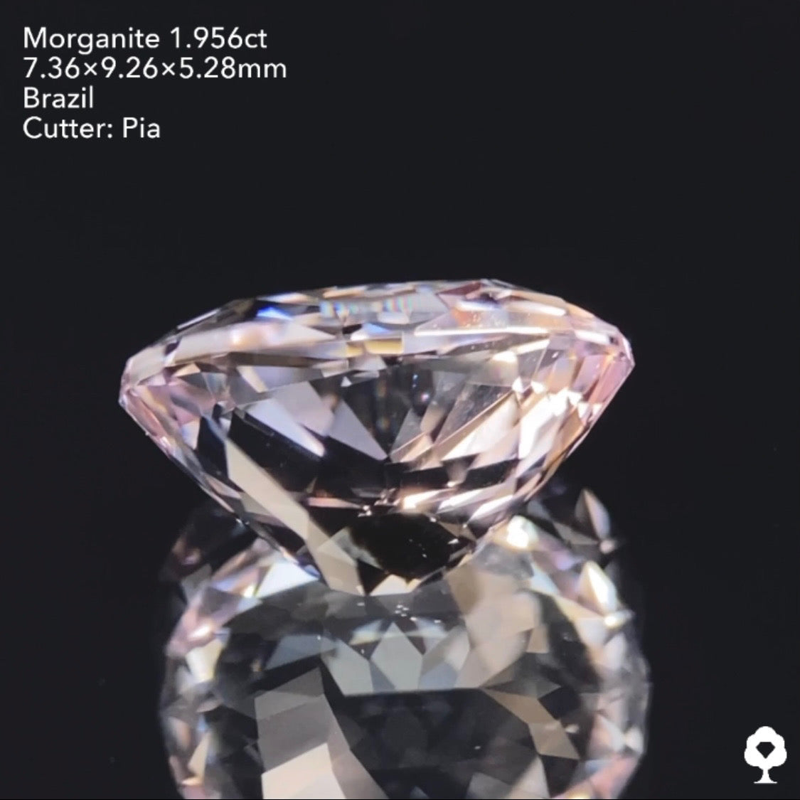 5/3(火) 22:00終了!【24時間リレー1円オークション】ニュアンスピンクの強い煌めき★モルガナイト1.956ct
