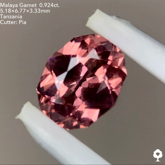【SOLD OUT】マラヤガーネット0.924ct. ピアッちゃん作品