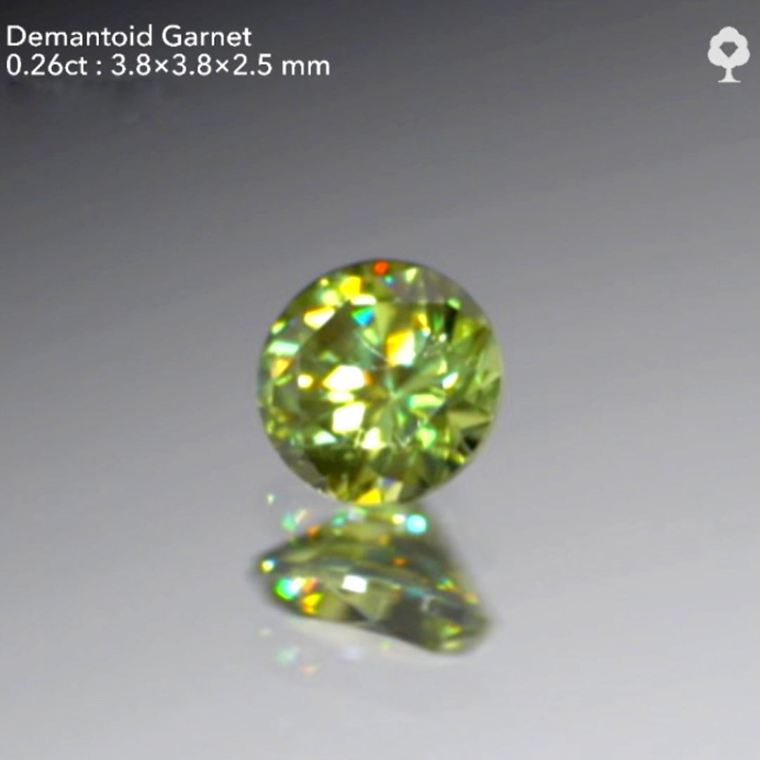 【SOLD OUT】デマントイドガーネット0.26ct💎GTQヴィンテージ作品(LIVE中のお問合せ一番乗り特価でのご紹介です)