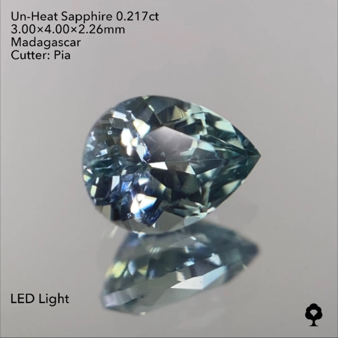 【SOLD OUT】非加熱サファイア0.217ct ピアッちゃん作品 3/31 チャットオークション