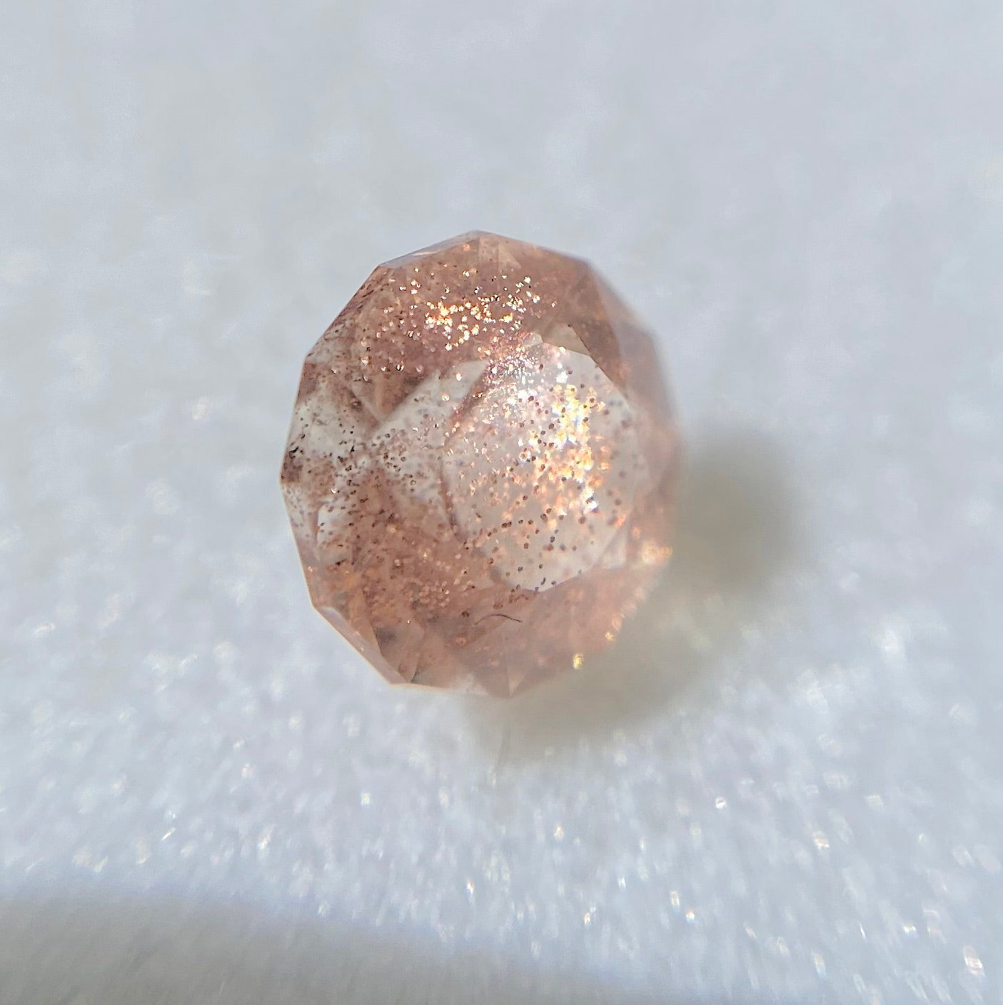 💖お待たせしました❣️ファンシーラウンドのオレゴンサンストーン0.37ct☀️💎ピアッちゃん作品【4/30チハルーム】GW特別価格❣️