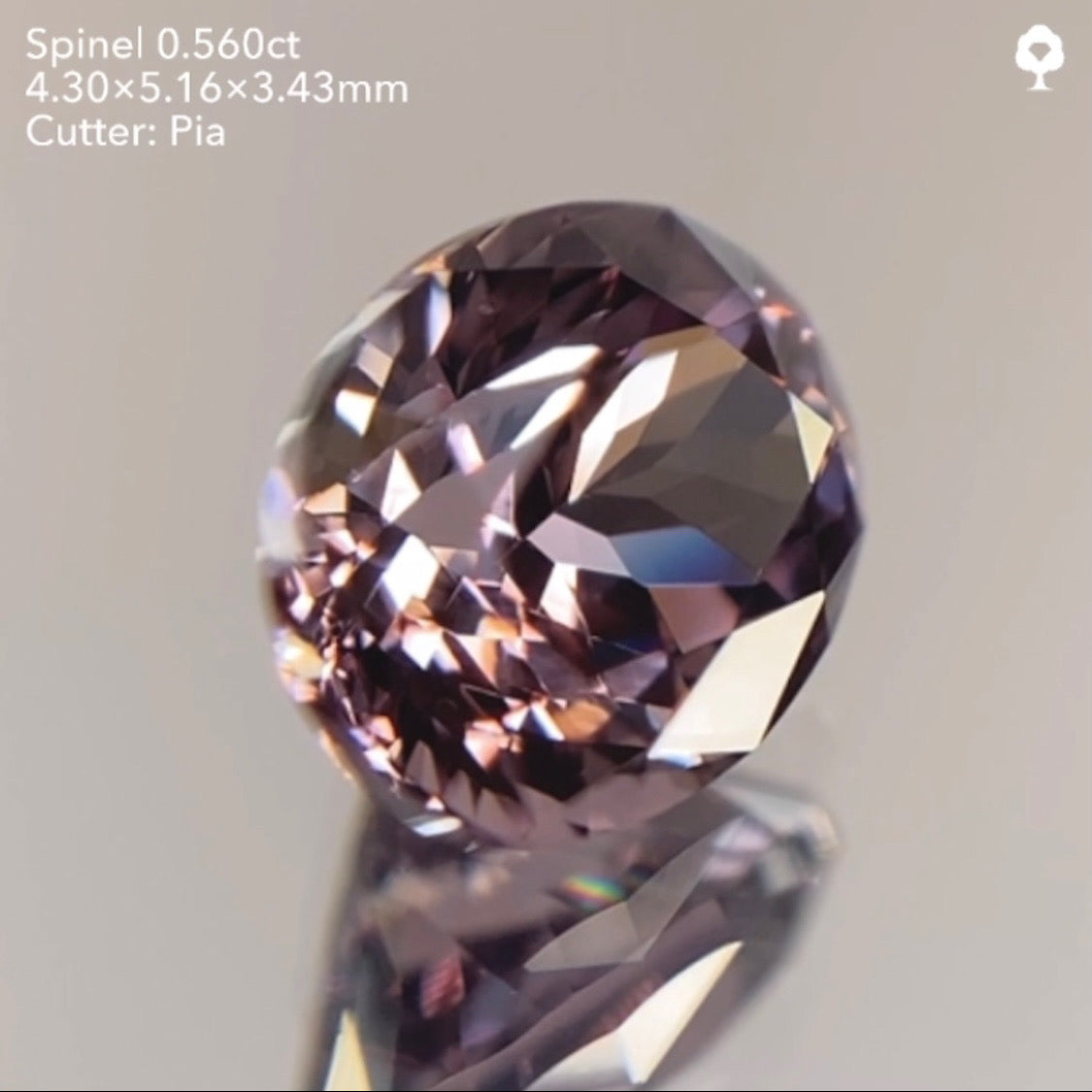 【23時終了‼️サンドウィッチオークション】潤めく美秋色を先取り🍂🍇🍁ブラウニッシュパープルスピネル0.560ct ピアッちゃん作品