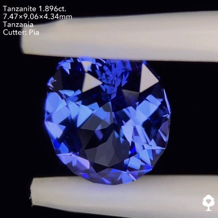 タンザナイト1.896ct. ファンシーオーバル ピアッちゃん作品