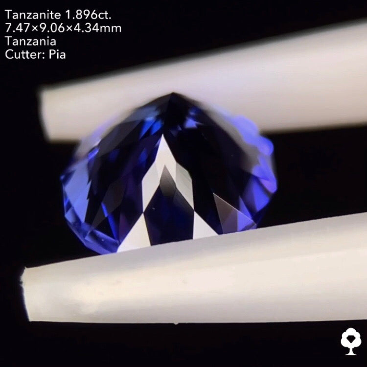 タンザナイト1.896ct. ファンシーオーバル ピアッちゃん作品