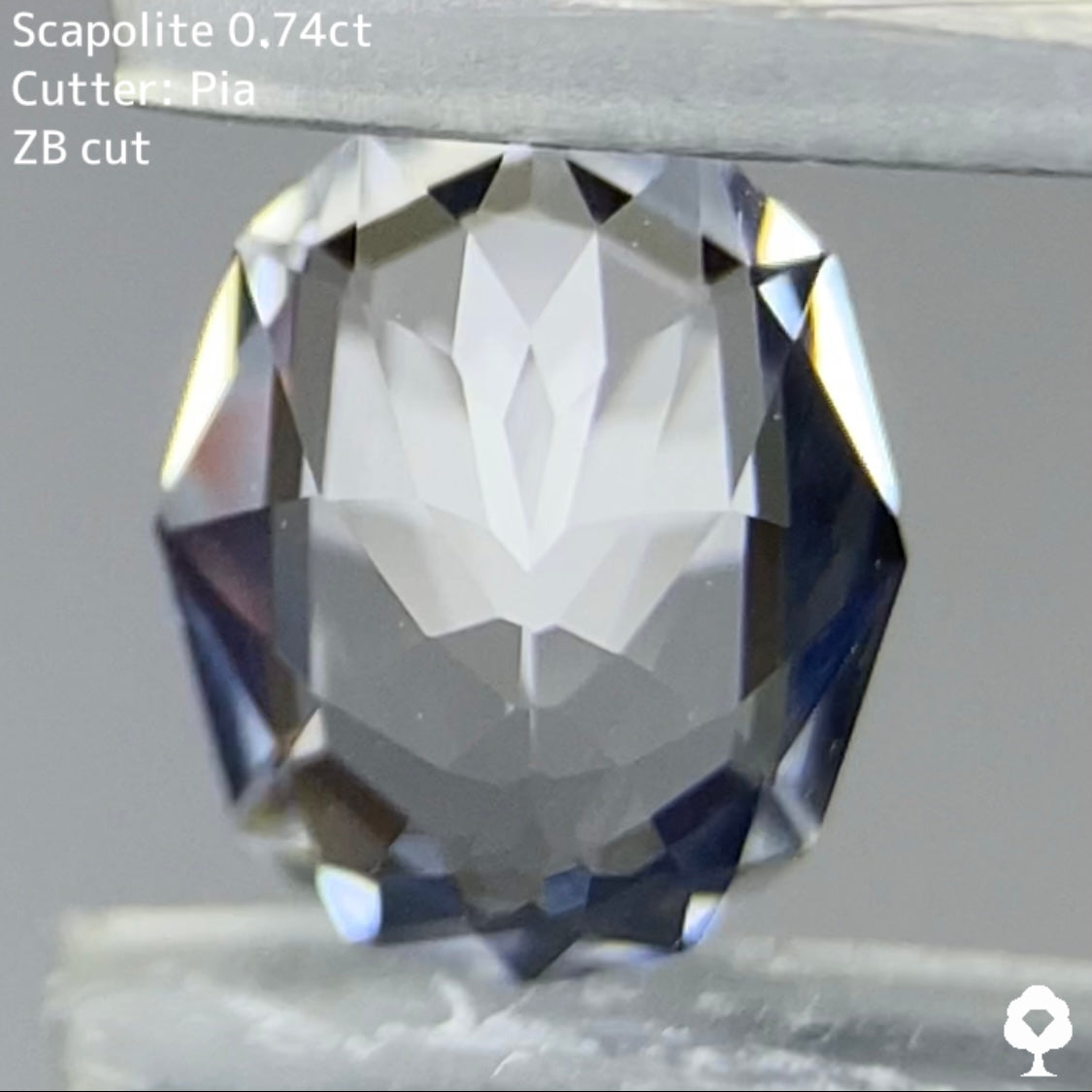 【お客さま専用】ひとつは持っておきたい強蛍光と宝石のカタチの浮かぶZBカット★スキャポライト 0.74ct 【ZB cut】