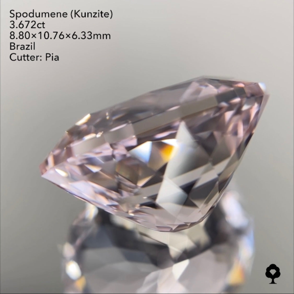 【ご当選者さま専用】まるで“クンツァイト”ではないかのような完成度👍3.672ct✨💎ピアッちゃん作品