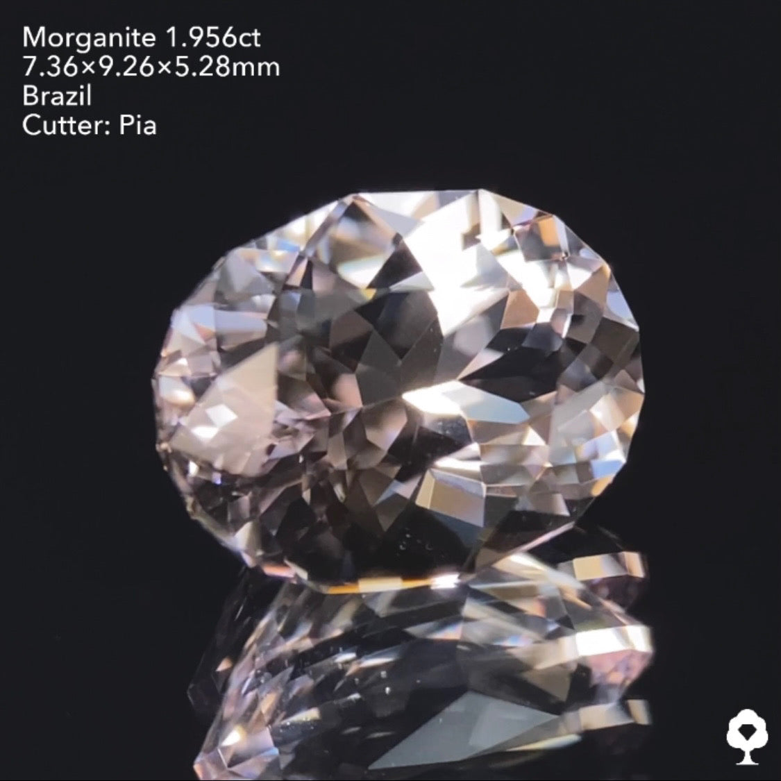 5/3(火) 22:00終了!【24時間リレー1円オークション】ニュアンスピンクの強い煌めき★モルガナイト1.956ct