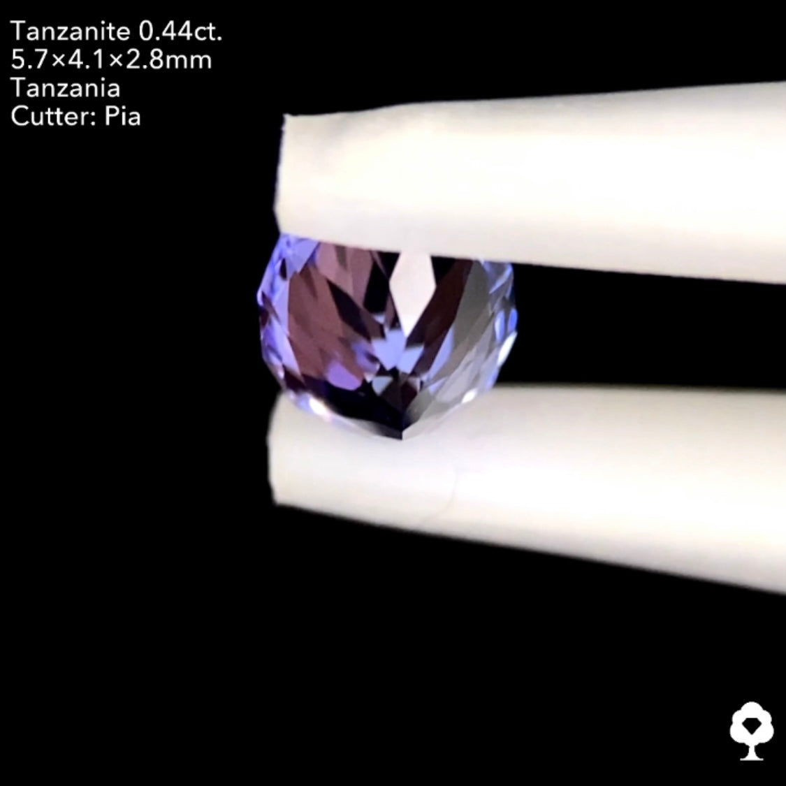 【本日22:00終了‼️】タンザナイト 0.44ct. ファンシーオーバル ピアッちゃん作品