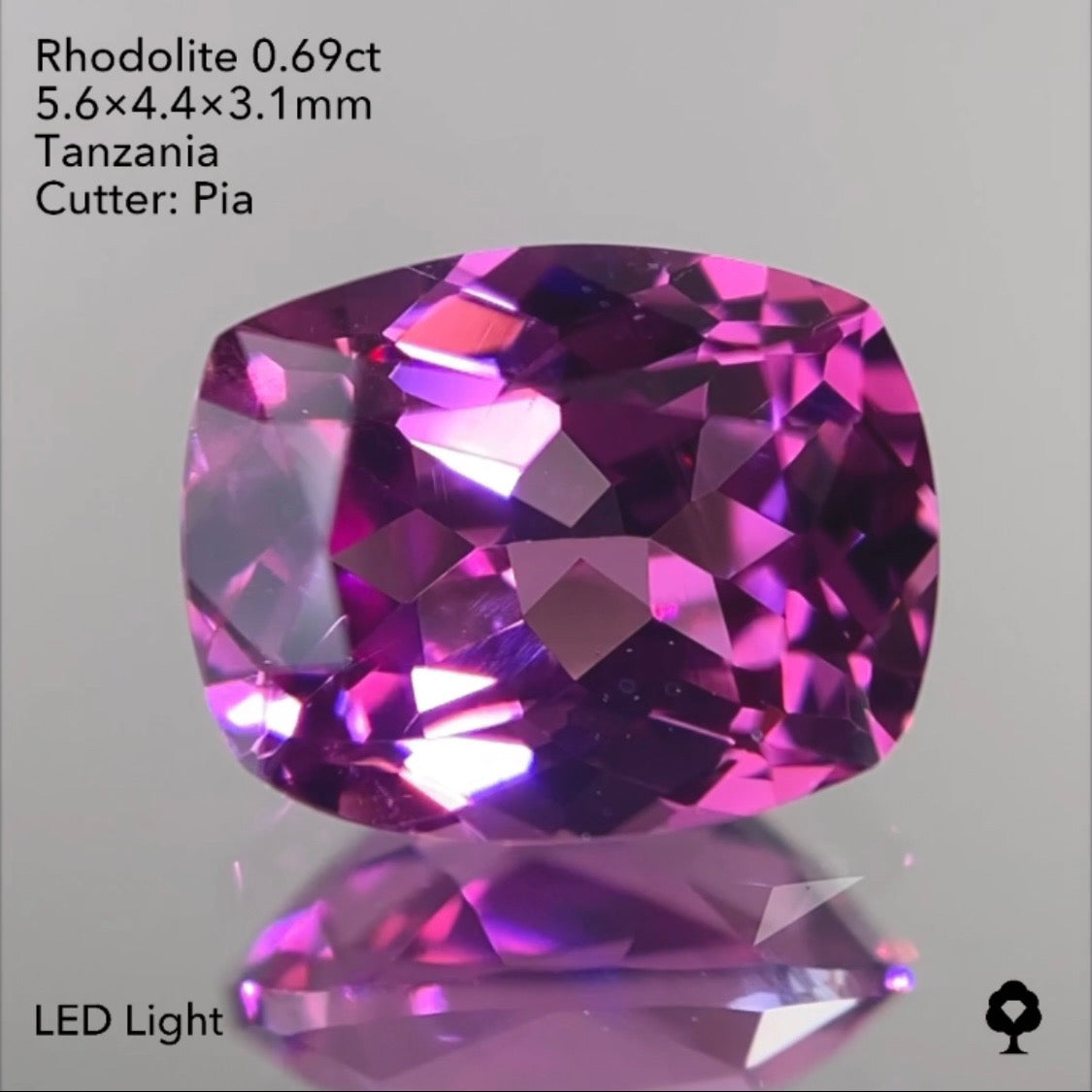 【SOLD OUT】ロードライトライトガーネット0.69ct ピアッちゃん初期作品 3/31チャットオークション