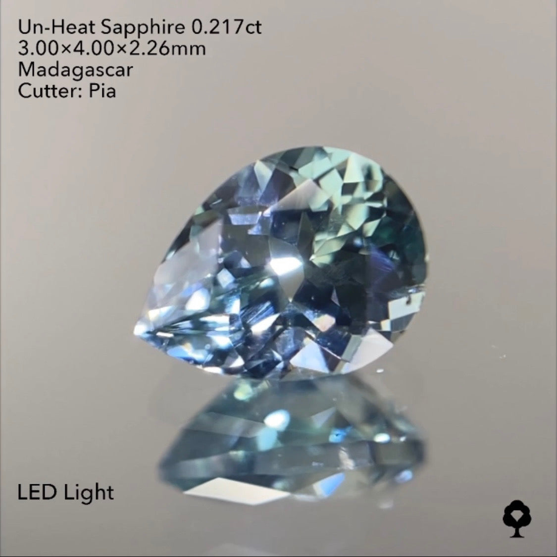 【SOLD OUT】非加熱サファイア0.217ct ピアッちゃん作品 3/31 チャットオークション