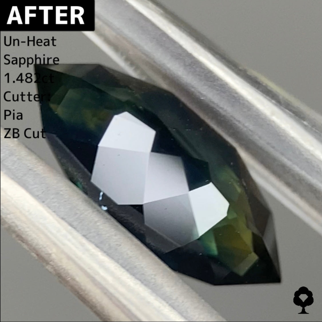 【ご落札者さま専用】仕入職人イチオシのプリフォームサファイア1.88ct.オークション★5番★ピアッちゃん作品