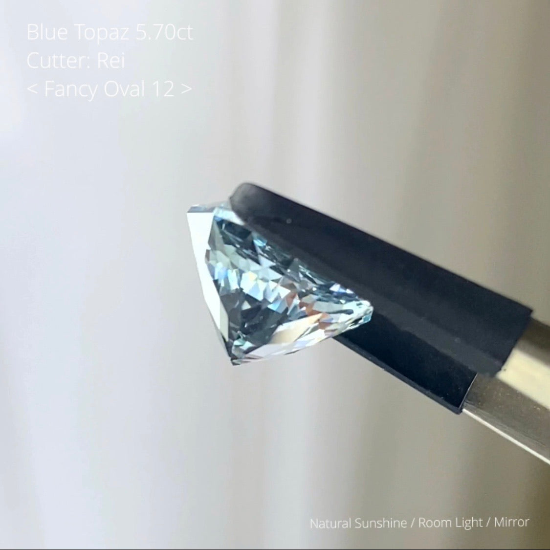 GemTreeIrmoðœãã«ãŒãããŒãº Blue Topaz 5.40ct / Cutter: Rei / Fancy Oval 12