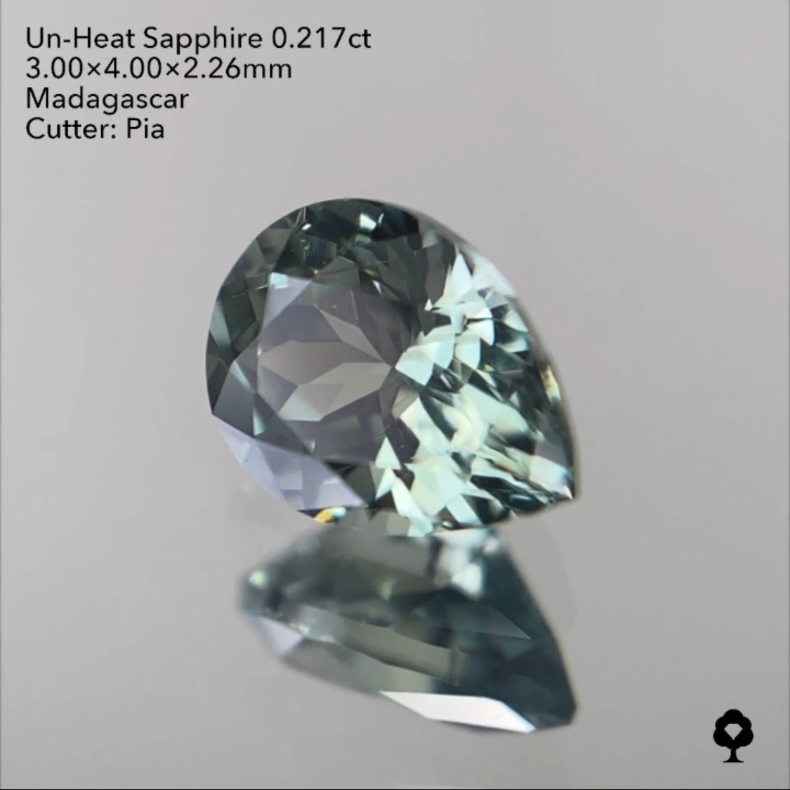 【SOLD OUT】非加熱サファイア0.217ct ピアッちゃん作品 3/31 チャットオークション