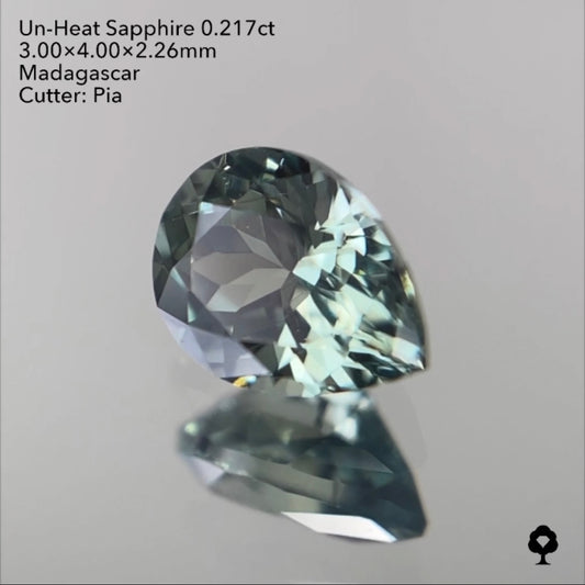 【SOLD OUT】非加熱サファイア0.217ct ピアッちゃん作品 3/31 チャットオークション