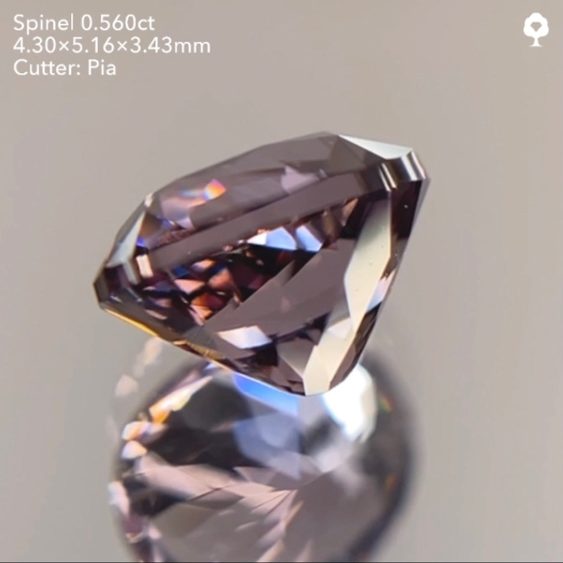 【23時終了‼️サンドウィッチオークション】潤めく美秋色を先取り🍂🍇🍁ブラウニッシュパープルスピネル0.560ct ピアッちゃん作品