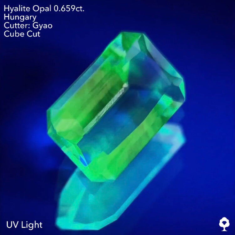 四隅キューブとオリジナリティ溢れるオクタゴン★ハンガリー産ハイアライトオパール0.659ct ゲオちゃん作品