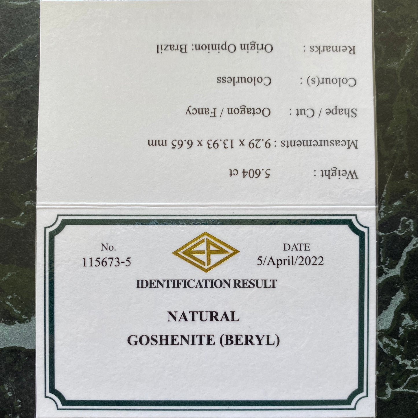 【5/5 21時終了】ZB 7枚迄使用可能【GWオークション③】ゴッシェナイト 5.604ct