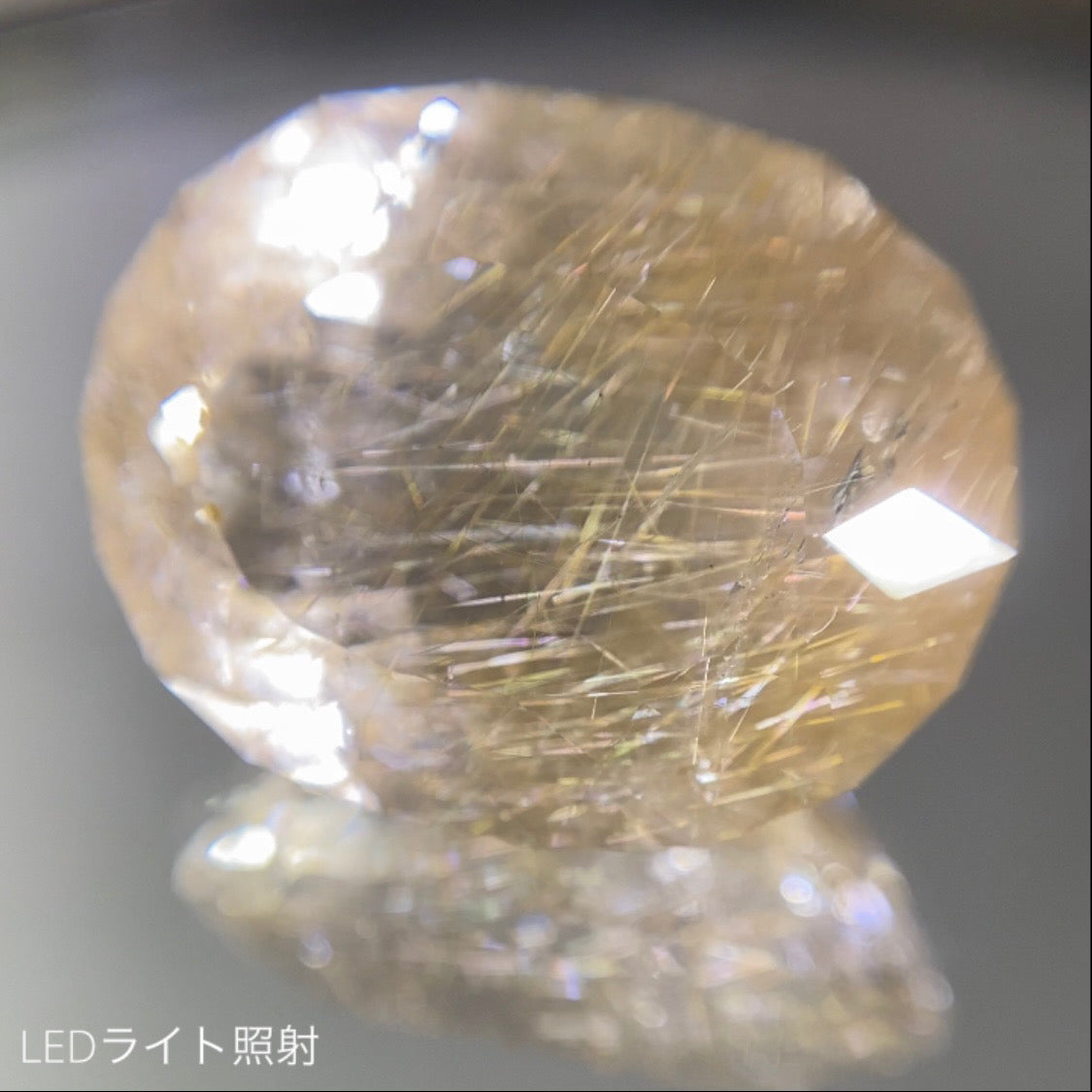 繊細なルチルが優しく美しい★ルチルクォーツ 12.66ct 師匠作品