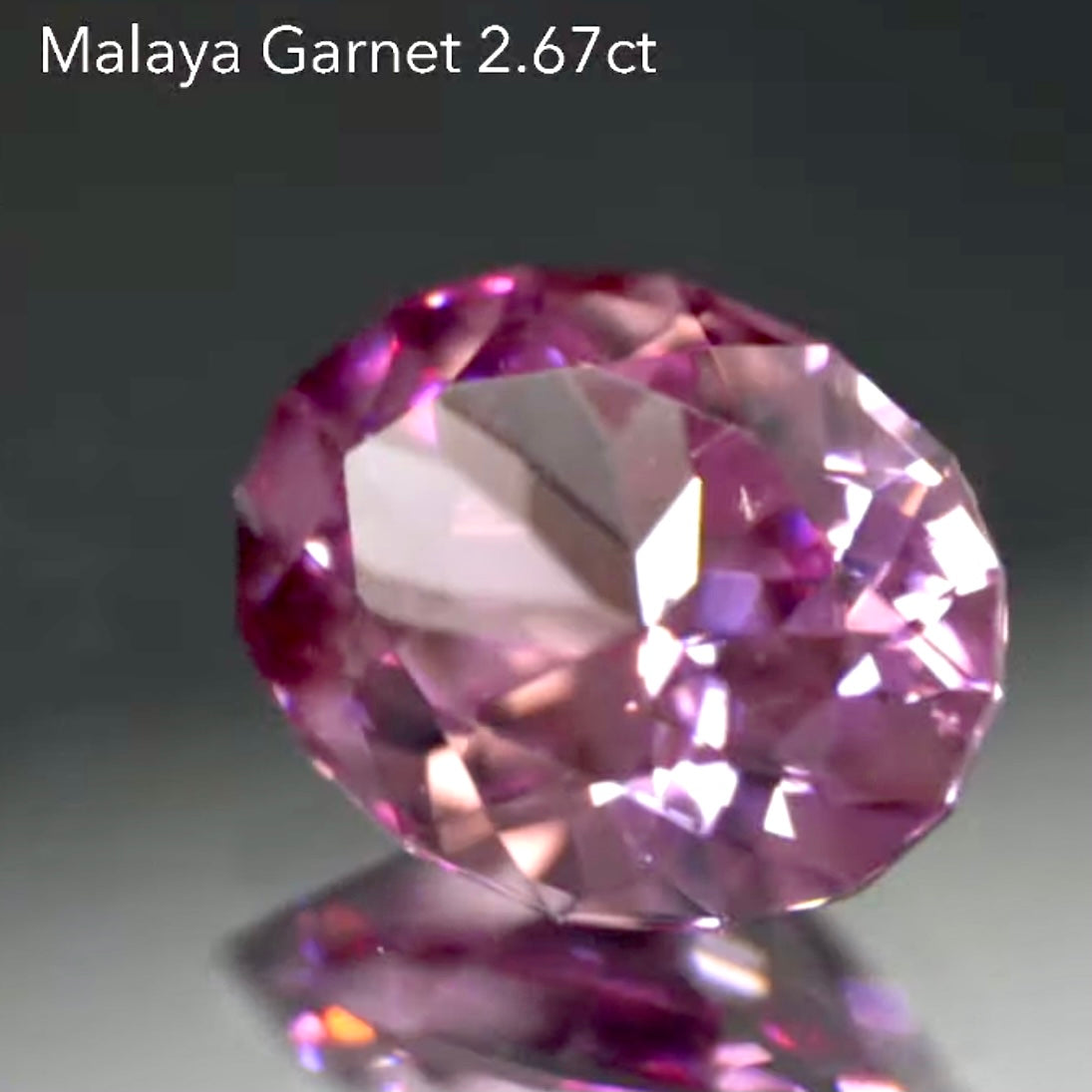 大粒ファンシーカット”マラヤガーネット2.67ct✨ GTQヴィンテージ作品