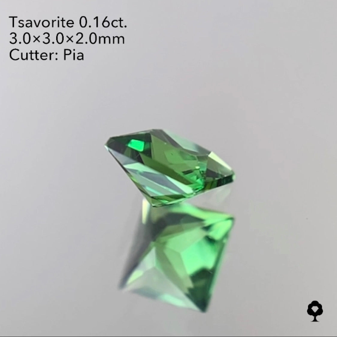 【SOLD OUT】ツァボライト 0.16ct ピアッちゃん作品 ★お問い合わせ特別価格&10ZBご利用★