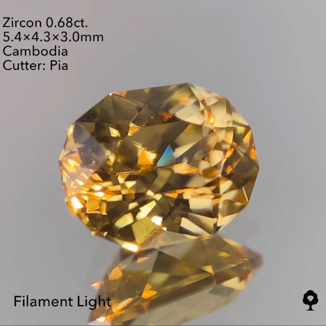 【SOLD OUT】ジルコン0.68ct ピアッちゃん作品 3/18チャットオークション10ZBご利用価格