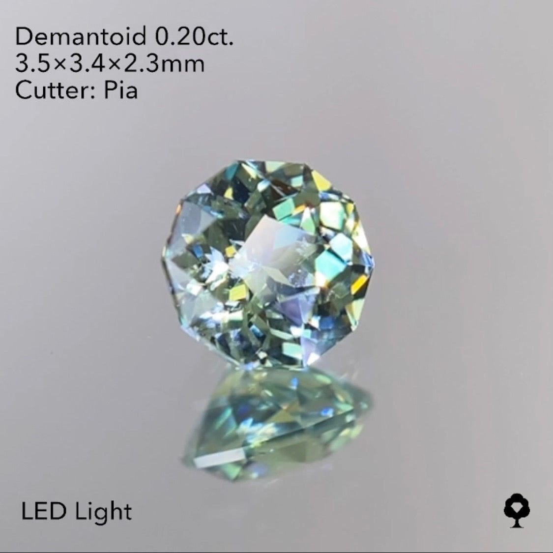 【SOLD OUT】ナミビアデマントイドガーネット0.20ct ピアッちゃん作品 1/29Liveご紹介作品