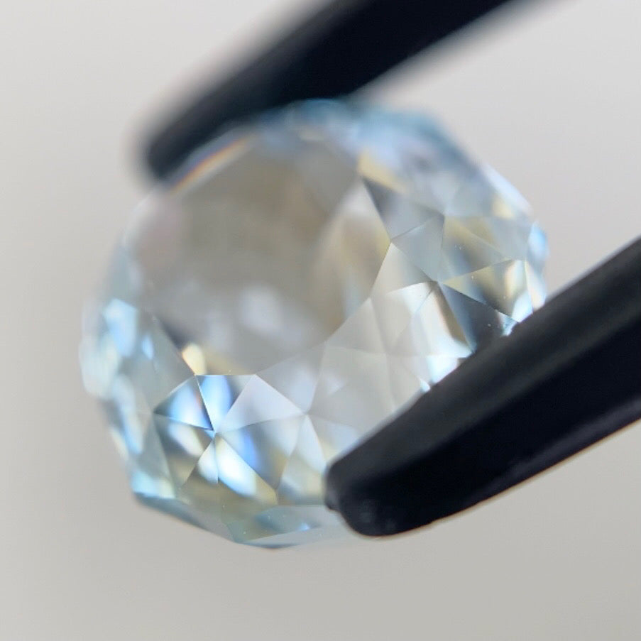 突如開催❗️GTJ名物【時短オークション】蓮の花が見える美しき進化版ファンシーオーバル★ブルートパーズ5.86ctゲオ作品