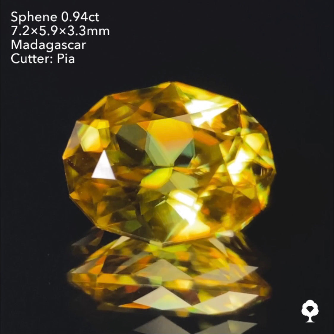 【SOLD OUT】スフェーン0.94ct ピアッちゃん作品 3/31チャットオークション