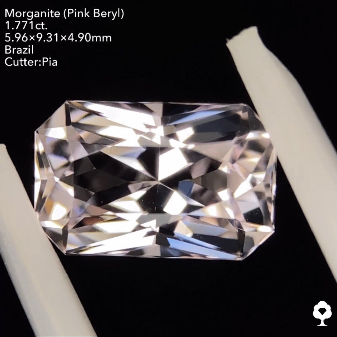 【慢心プライス】ピアッちゃんの止まらない進化を感じるニュアンスピンクオクタゴン★モルガナイト1.771ct. ピアッちゃん作品