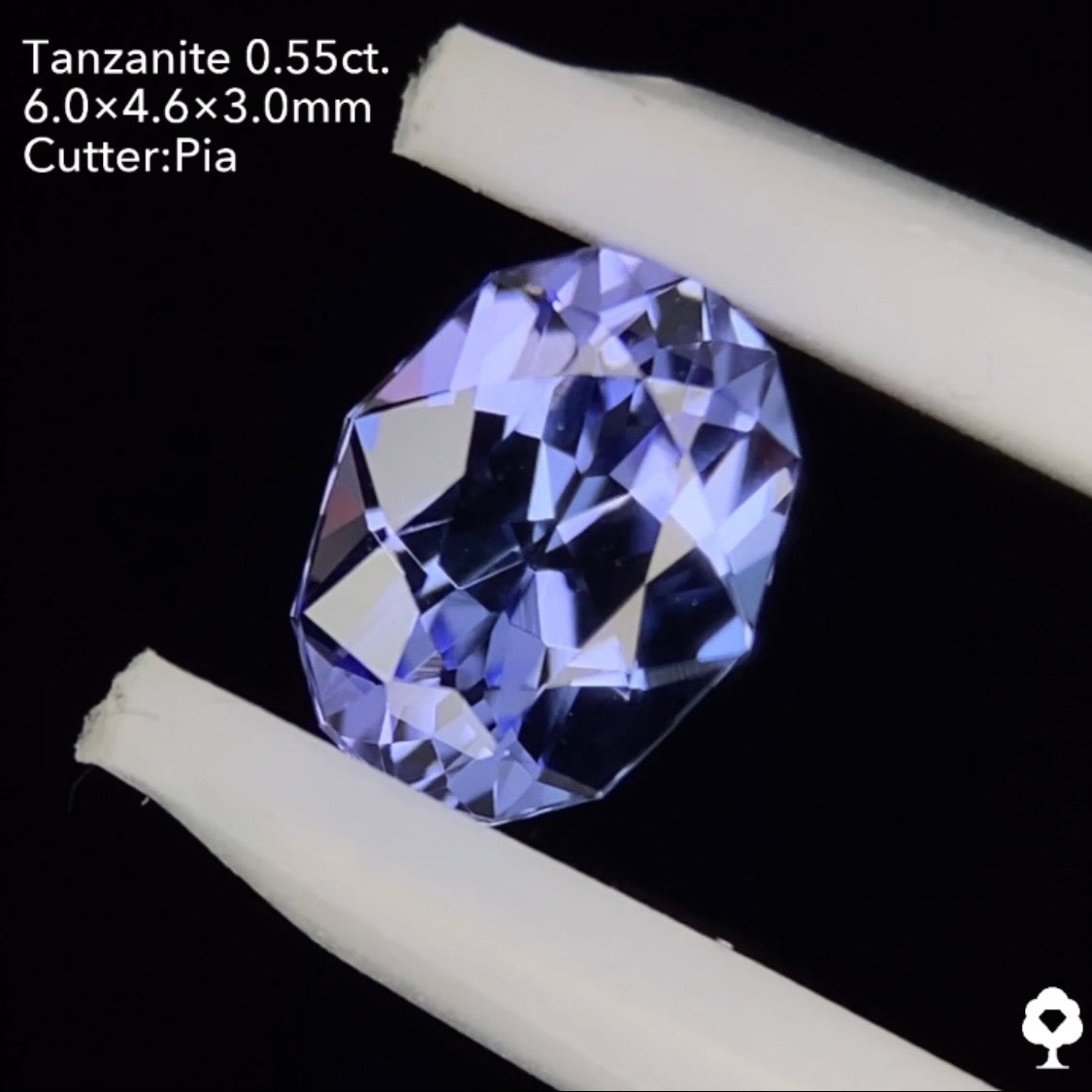 【カニカマさんご当選】タンザナイト0.55ct ピアッちゃん作品