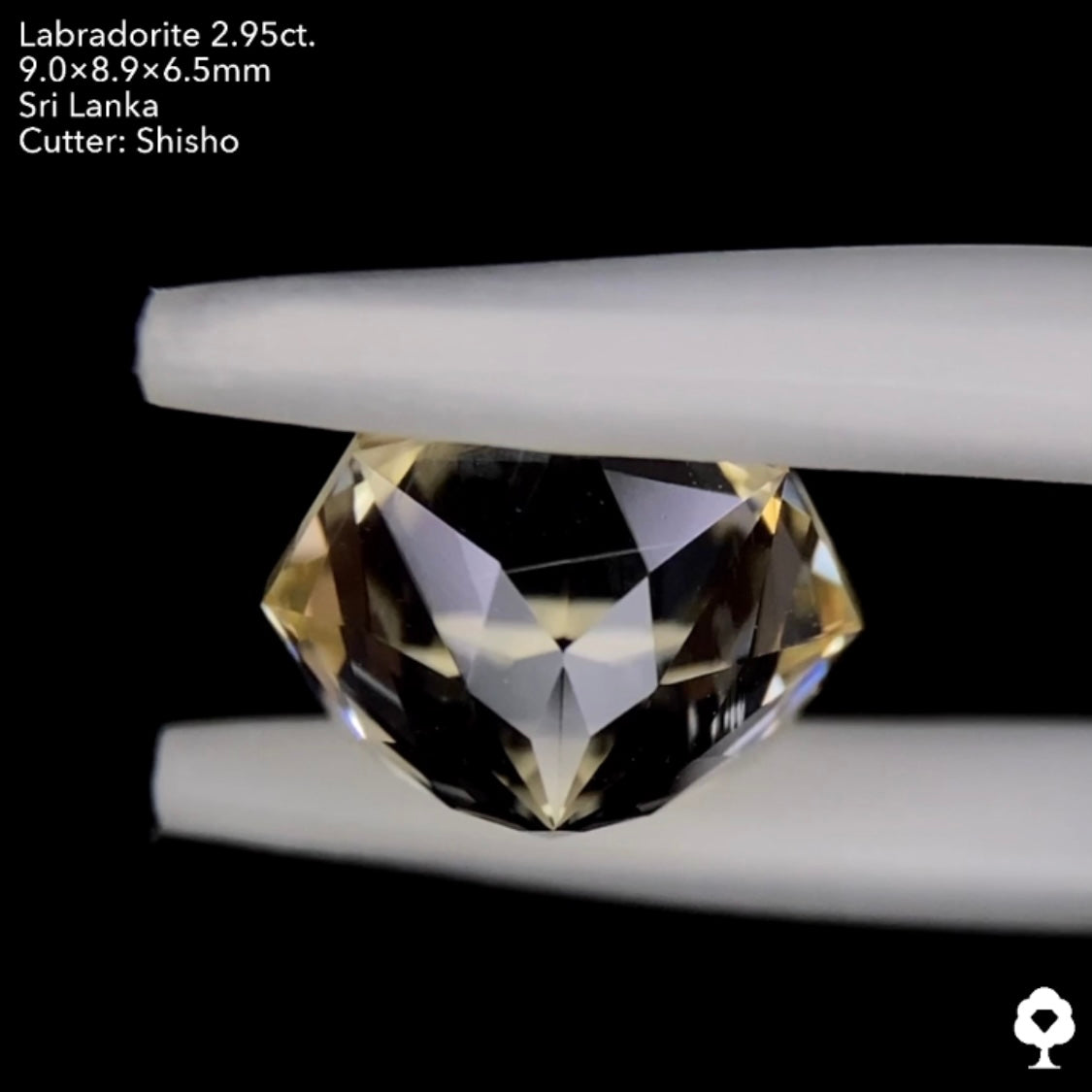 【お客さま専用】細やかな煌めきを放つ王道フラワー8角形★ラブラドライト2.95ct. 師匠作品
