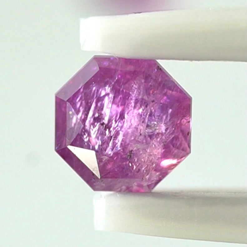 こんなカシミール見たことない❗️八卦カットの非加熱カシミールサファイア0.518ct💎ピアッちゃん作品👍GTJ名物【HPオークション】こちらはクーポンはごめんなさい🙏